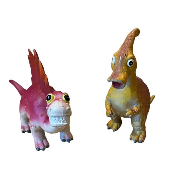 Friendly SPINOSAURUS & PARASAUROPHOLUS Dinosaur Toy Figures 2007 Plastic - Picture 3 of 8